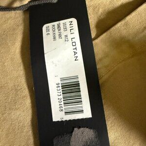 Nili Lotan Shon Pant  Barrel rock khaki 6 nwt